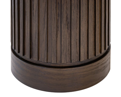 Martin Furniture - Tulane - Modern Round Pedestal Table, Side Table, Cocktail Stand, Fully Assembled, Brown - IMTU1224 view 3
