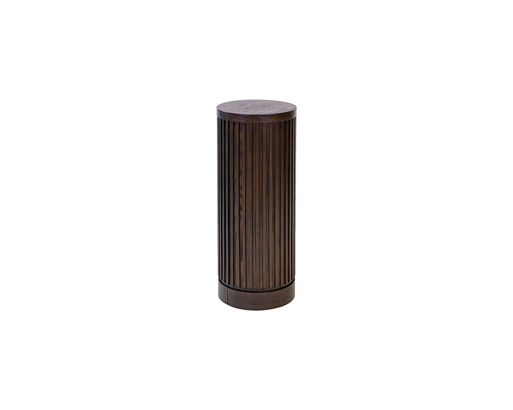 Martin Furniture - Tulane - Modern Round Pedestal Table, Side Table, Cocktail Stand, Fully Assembled, Brown - IMTU1230 view 1