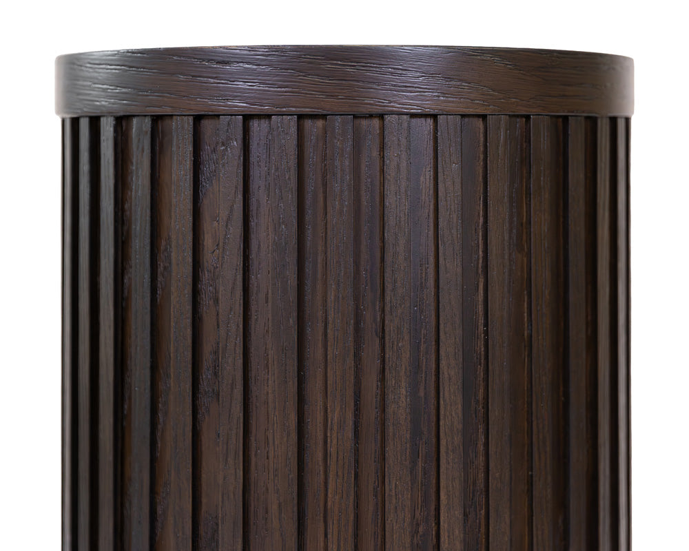 Martin Furniture - Tulane - Modern Round Pedestal Table, Side Table, Cocktail Stand, Fully Assembled, Brown - IMTU1230 view 2