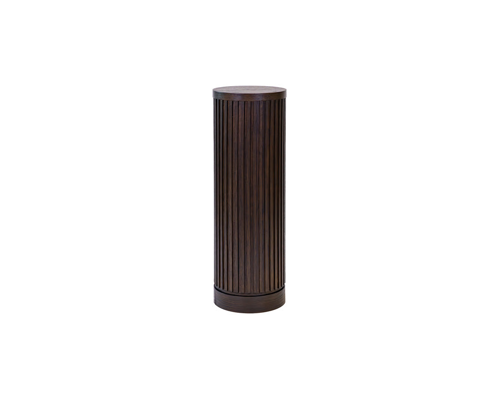 Martin Furniture - Tulane - Modern Round Pedestal Table, Side Table, Cocktail Stand, Fully Assembled, Brown - IMTU1236 view 1