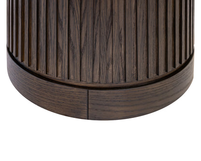 Martin Furniture - Tulane - Modern Round Pedestal Table, Side Table, Cocktail Stand, Fully Assembled, Brown - IMTU1824 view 3