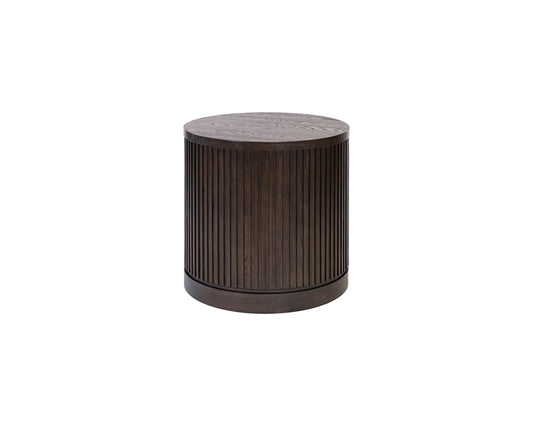 Martin Furniture - Tulane - Modern Round Pedestal Table, Side Table, Cocktail Stand, Fully Assembled, Brown - IMTU2424 view 1