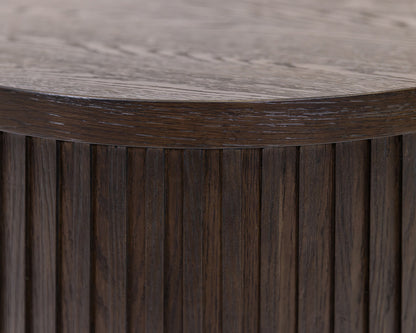 Martin Furniture - Tulane - Modern Round Pedestal Table, Side Table, Cocktail Stand, Fully Assembled, Brown - IMTU2424 view 2