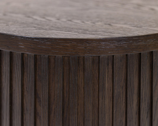 Martin Furniture - Tulane - Modern Round Pedestal Table, Side Table, Cocktail Stand, Fully Assembled, Brown - IMTU2424 view 2