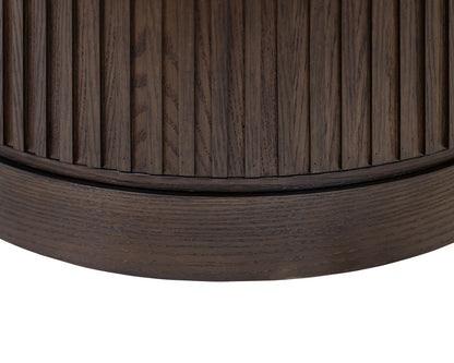 Martin Furniture - Tulane - Modern Round Pedestal Table, Side Table, Cocktail Stand, Fully Assembled, Brown - IMTU2424 view 3