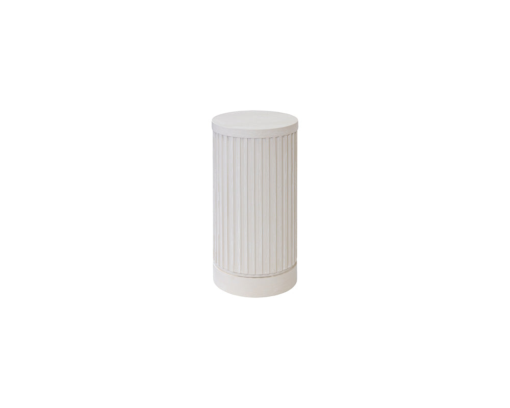 Martin Furniture - Tulane - Modern Round Pedestal Table, Side Table, Cocktail Stand, Fully Assembled, White - IMTU1224W view 1