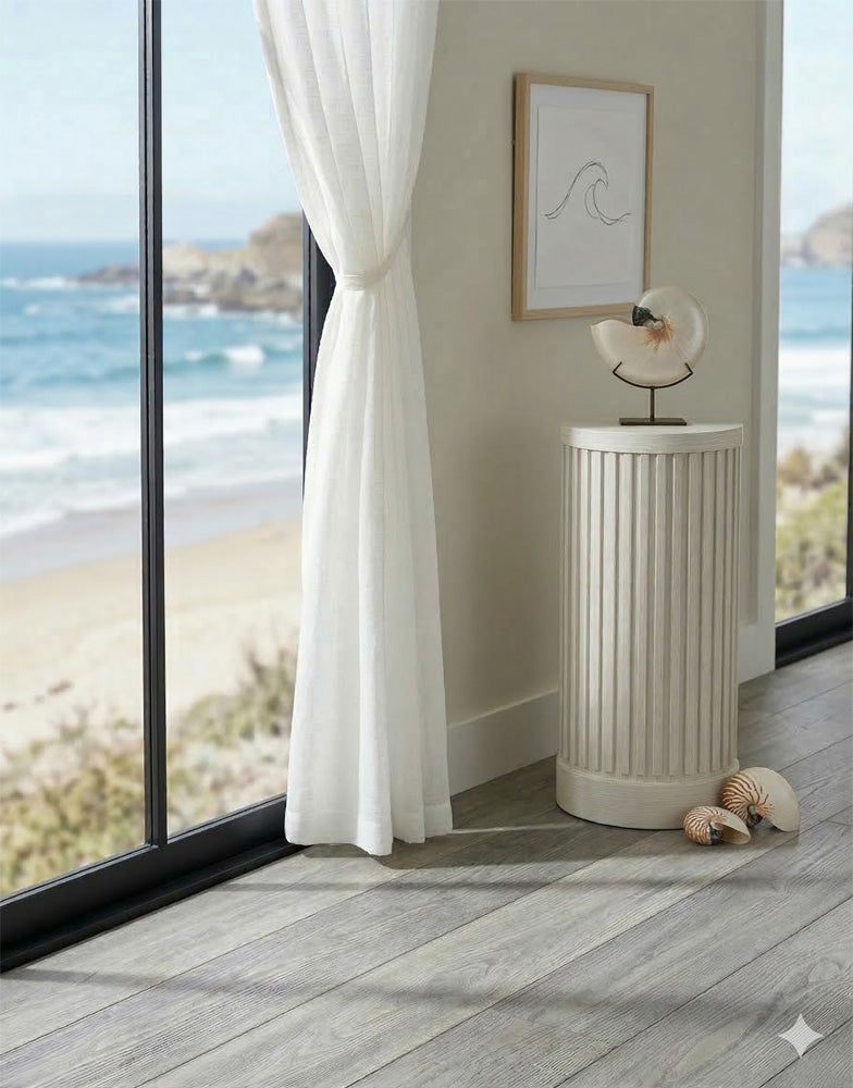 Martin Furniture - Tulane - Modern Round Pedestal Table, Side Table, Cocktail Stand, Fully Assembled, White - IMTU1224W view 4