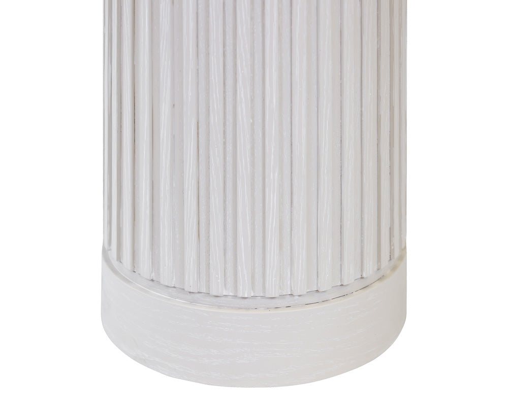 Martin Furniture - Tulane - Modern Round Pedestal Table, Side Table, Cocktail Stand, Fully Assembled, White - IMTU1230W view 3