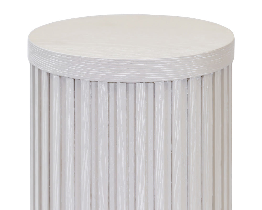 Martin Furniture - Tulane - Modern Round Pedestal Table, Side Table, Cocktail Stand, Fully Assembled, White - IMTU1230W view 4