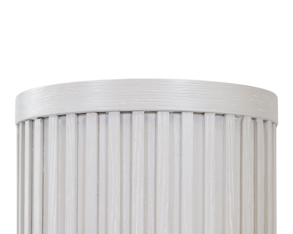 Martin Furniture - Tulane - Modern Round Pedestal Table, Side Table, Cocktail Stand, Fully Assembled, White - IMTU1236W view 3
