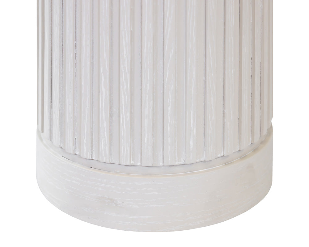 Martin Furniture - Tulane - Modern Round Pedestal Table, Side Table, Cocktail Stand, Fully Assembled, White - IMTU1236W view 4