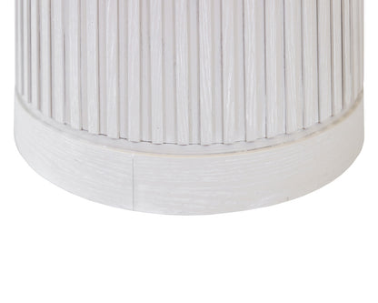 Martin Furniture - Tulane - Modern Round Pedestal Table, Side Table, Cocktail Stand, Fully Assembled, White - IMTU1824W view 3