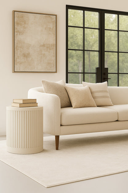 Martin Furniture - Tulane - Modern Round Pedestal Table, Side Table, Cocktail Stand, Fully Assembled, White - IMTU1824W view 5