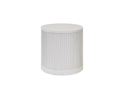 Martin Furniture - Tulane - Modern Round Pedestal Table, Side Table, Cocktail Stand, Fully Assembled, White - IMTU2424W view 1