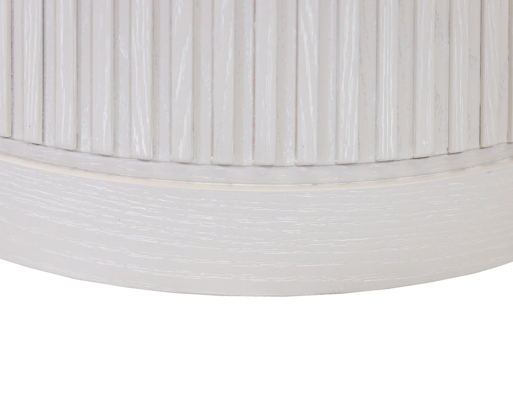 Martin Furniture - Tulane - Modern Round Pedestal Table, Side Table, Cocktail Stand, Fully Assembled, White - IMTU2424W view 4