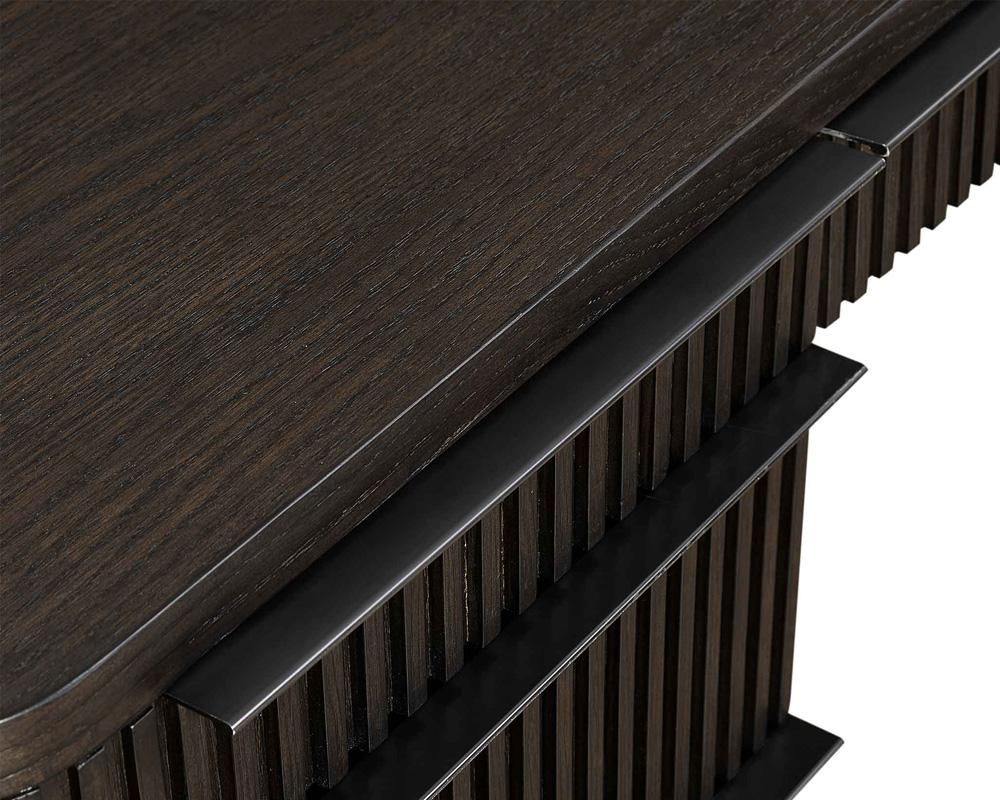Martin Furniture - Tulane Pedestal L-Desk, Pedestal Desk, Office Desk, Brown - IMTU684R-KIT veiw 7