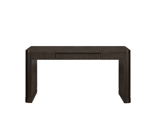 Martin Furniture - Tulane Writing Desk, Executive Writing Desk, Writing Table, Office Desk, Brown - IMTU384 veiw 2