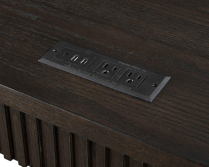 Martin Furniture - Tulane Writing Desk, Executive Writing Desk, Writing Table, Office Desk, Brown - IMTU384 veiw 5