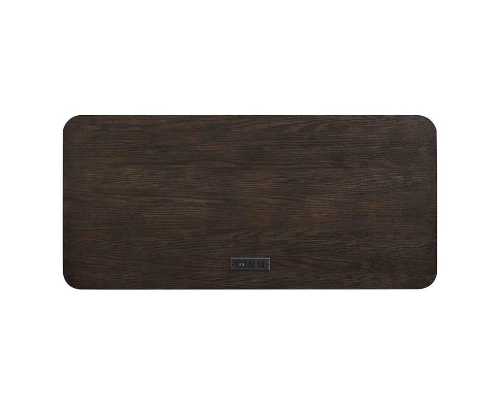 Martin Furniture - Tulane Writing Desk, Executive Writing Desk, Writing Table, Office Desk, Brown - IMTU384 veiw 7