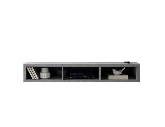 Martin Furniture - Wall Mounted TV Console, 60-inch, Stone Gray - IMSE360CT veiw 1