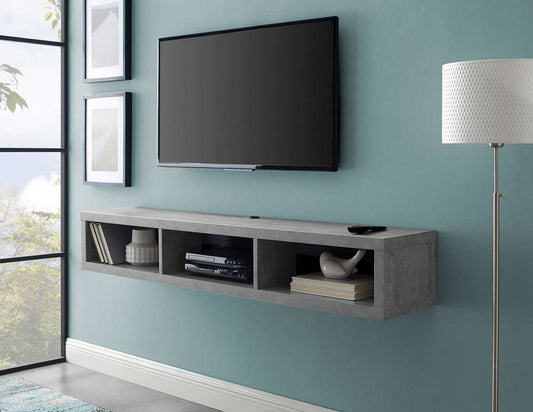 Martin Furniture - Wall Mounted TV Console, 60-inch, Stone Gray - IMSE360CT veiw 2