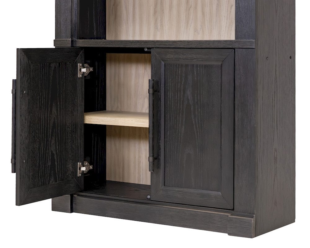 Martin Furniture - Willow Lane - Contemporary 8 Tall Wood Bookcase, Storage Organizer, Display Shelf, Fully Assembled, Black - IMWL4094B view 13