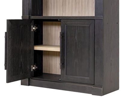 Martin Furniture - Willow Lane - Contemporary 8 Tall Wood Bookcase, Storage Organizer, Display Shelf, Fully Assembled, Black - IMWL4094B view 13