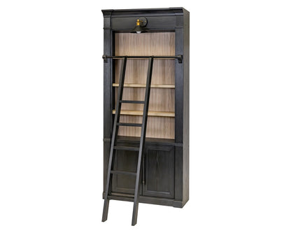 Martin Furniture - Willow Lane - Contemporary 8 Tall Wood Bookcase, Storage Organizer, Display Shelf, Fully Assembled, Black - IMWL4094B veiw 3