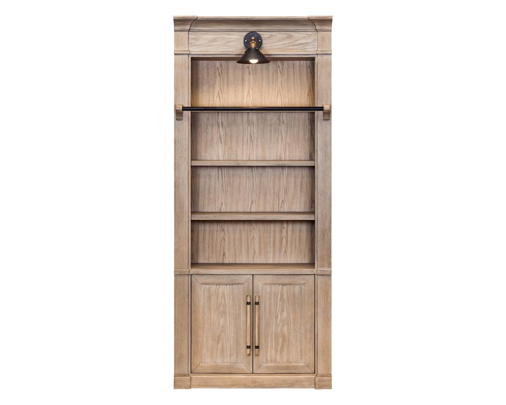 Martin Furniture - Willow Lane - Contemporary 8 Tall Wood Bookcase, Storage Organizer, Display Shelf, Fully Assembled, Brown - IMWL4094N veiw 1