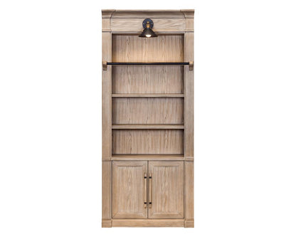 Martin Furniture - Willow Lane - Contemporary 8 Tall Wood Bookcase, Storage Organizer, Display Shelf, Fully Assembled, Brown - IMWL4094N view 1