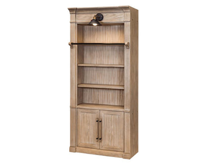 Martin Furniture - Willow Lane - Contemporary 8 Tall Wood Bookcase, Storage Organizer, Display Shelf, Fully Assembled, Brown - IMWL4094N view 2