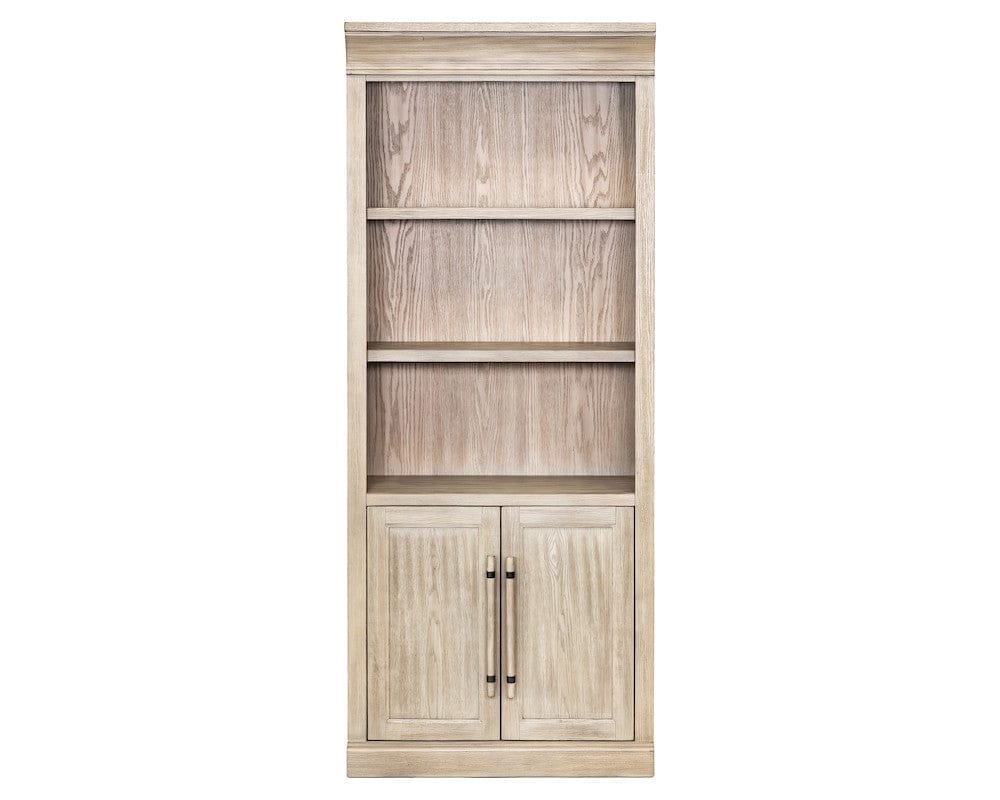 Martin Furniture - Willow Lane - Traditional Wood Bookcase with Doors, Office Storage, Fully Assembled, Brown - IMWL3280DN view 1