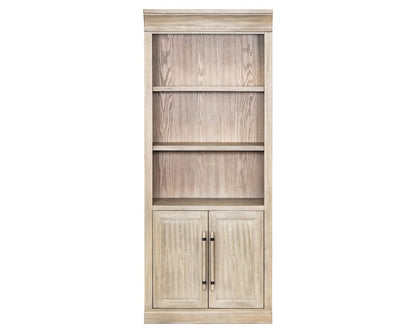 Martin Furniture - Willow Lane - Traditional Wood Bookcase with Doors, Office Storage, Fully Assembled, Brown - IMWL3280DN view 1