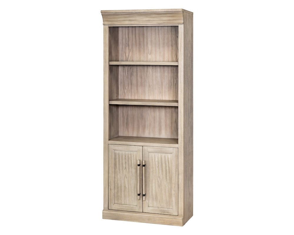 Martin Furniture - Willow Lane - Traditional Wood Bookcase with Doors, Office Storage, Fully Assembled, Brown - IMWL3280DN view 2