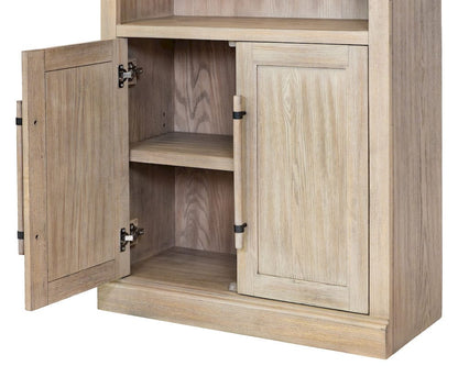 Martin Furniture - Willow Lane - Traditional Wood Bookcase with Doors, Office Storage, Fully Assembled, Brown - IMWL3280DN view 5
