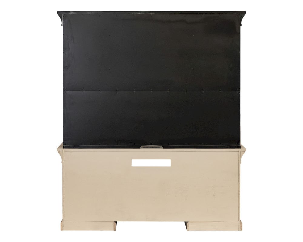 Martin Furniture - Willow Lane - Traditional Wood Executive Desk, Office Storage Hutch with Doors, Brown - IMWL682N-689NKIT view 2