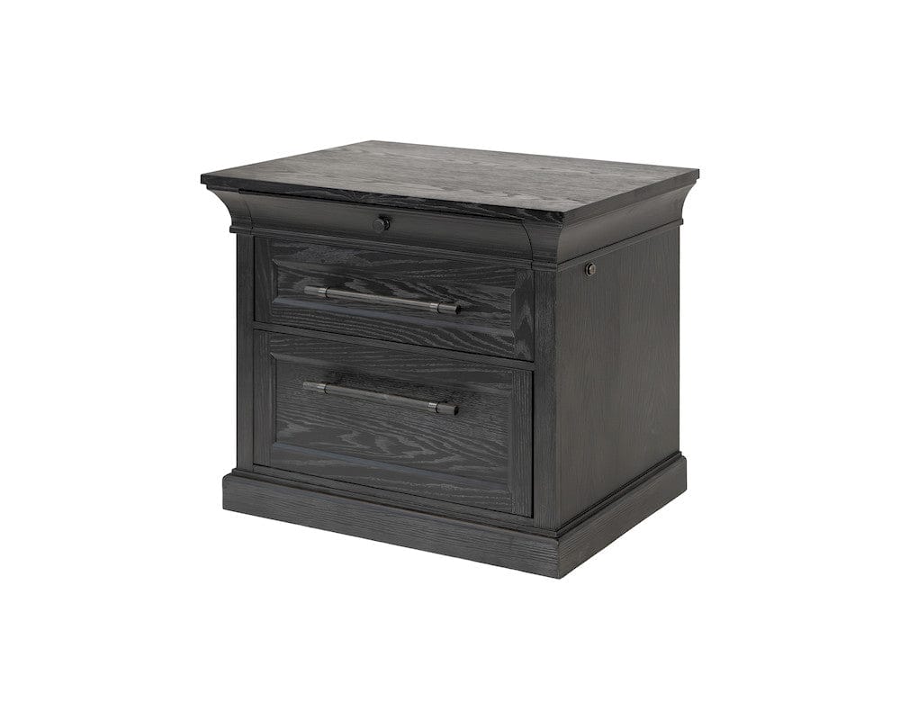 Martin Furniture - Willow Lane - Traditional Wood Lateral File, Office Storage Drawer, Fully Assembled, Black - IMWL450B view 1