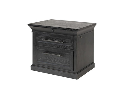 Martin Furniture - Willow Lane - Traditional Wood Lateral File, Office Storage Drawer, Fully Assembled, Black - IMWL450B view 1