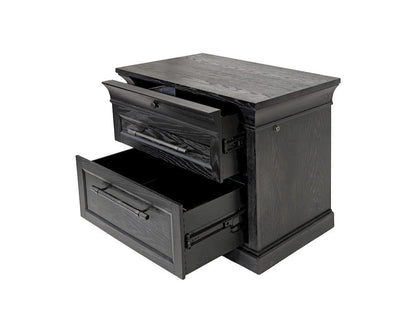 Martin Furniture - Willow Lane - Traditional Wood Lateral File, Office Storage Drawer, Fully Assembled, Black - IMWL450B view 5