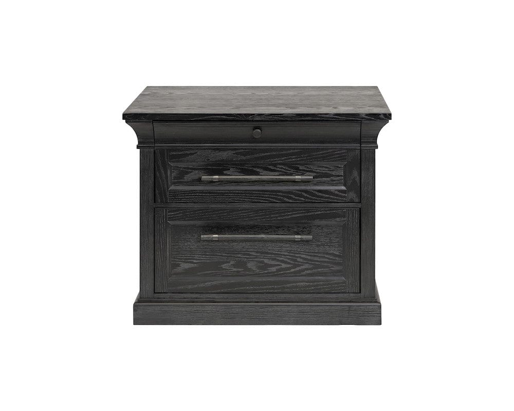 Martin Furniture - Willow Lane - Traditional Wood Lateral File, Office Storage Drawer, Fully Assembled, Black - IMWL450B view 9