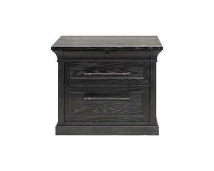 Martin Furniture - Willow Lane - Traditional Wood Lateral File, Office Storage Drawer, Fully Assembled, Black - IMWL450B view 9
