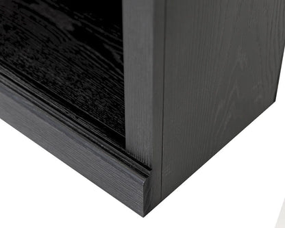 Martin Furniture - Willow Lane - Traditional Wood Open Bookcase, Office Storage, Fully Assembled, Black - IMWL3280B view 4