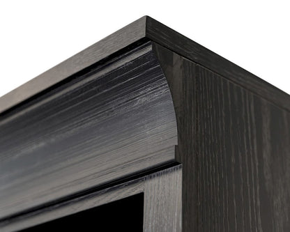 Martin Furniture - Willow Lane - Traditional Wood Open Bookcase, Office Storage, Fully Assembled, Black - IMWL3280B view 5