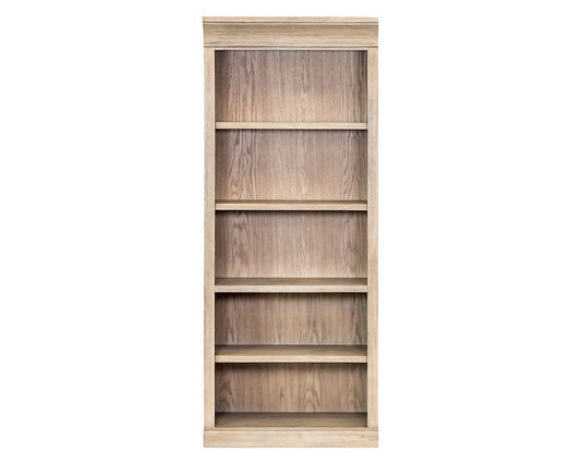 Martin Furniture - Willow Lane - Traditional Wood Open Bookcase, Office Storage, Fully Assembled, Brown - IMWL3280N view 1
