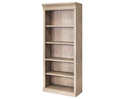 Martin Furniture - Willow Lane - Traditional Wood Open Bookcase, Office Storage, Fully Assembled, Brown - IMWL3280N view 7