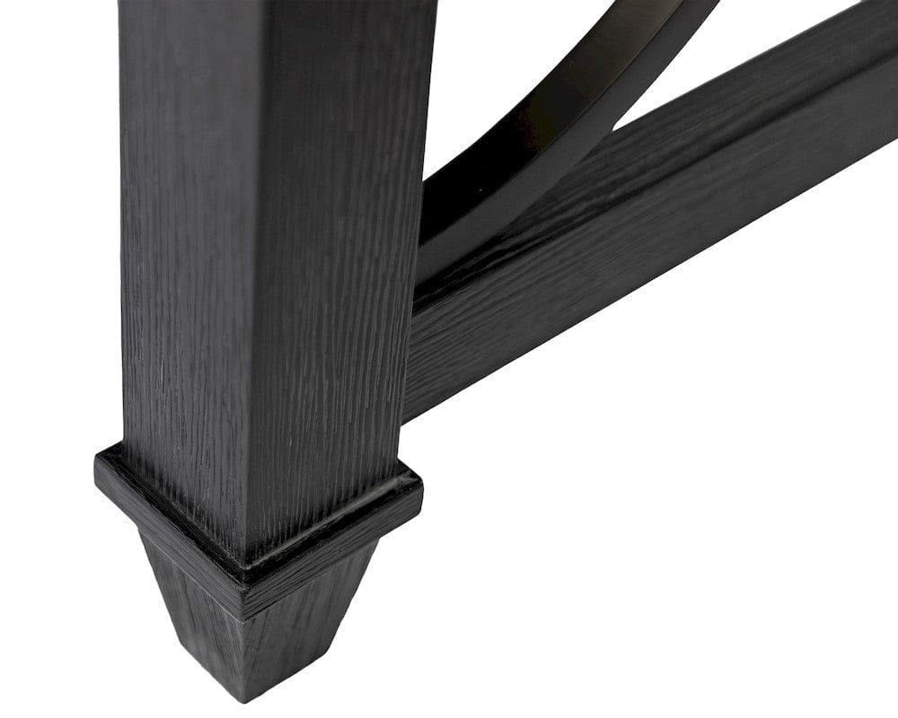 Martin Furniture - Willow Lane - Traditional Wood Writing Desk, Office Table with Drawers, Black - IMWL384B view 6