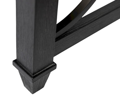 Martin Furniture - Willow Lane - Traditional Wood Writing Desk, Office Table with Drawers, Black - IMWL384B view 6