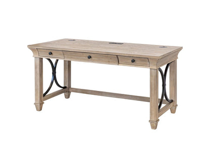 Martin Furniture - Willow Lane - Traditional Wood Writing Desk, Office Table with Drawers, Brown - IMWL384N view 1