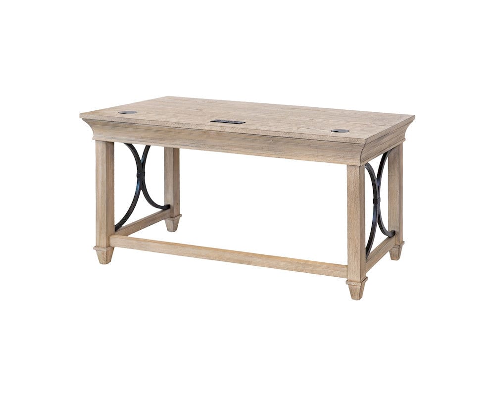 Martin Furniture - Willow Lane - Traditional Wood Writing Desk, Office Table with Drawers, Brown - IMWL384N view 3