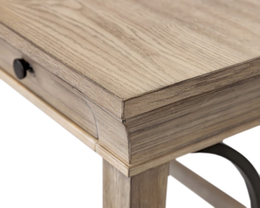 Martin Furniture - Willow Lane - Traditional Wood Writing Desk, Office Table with Drawers, Brown - IMWL384N view 4